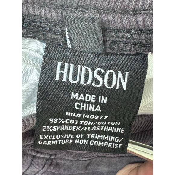 Hudson Drawstring Skater Stretch Black Shorts 2T Toddler Raw Hem Boys Punk Goth - Picture 3 of 6